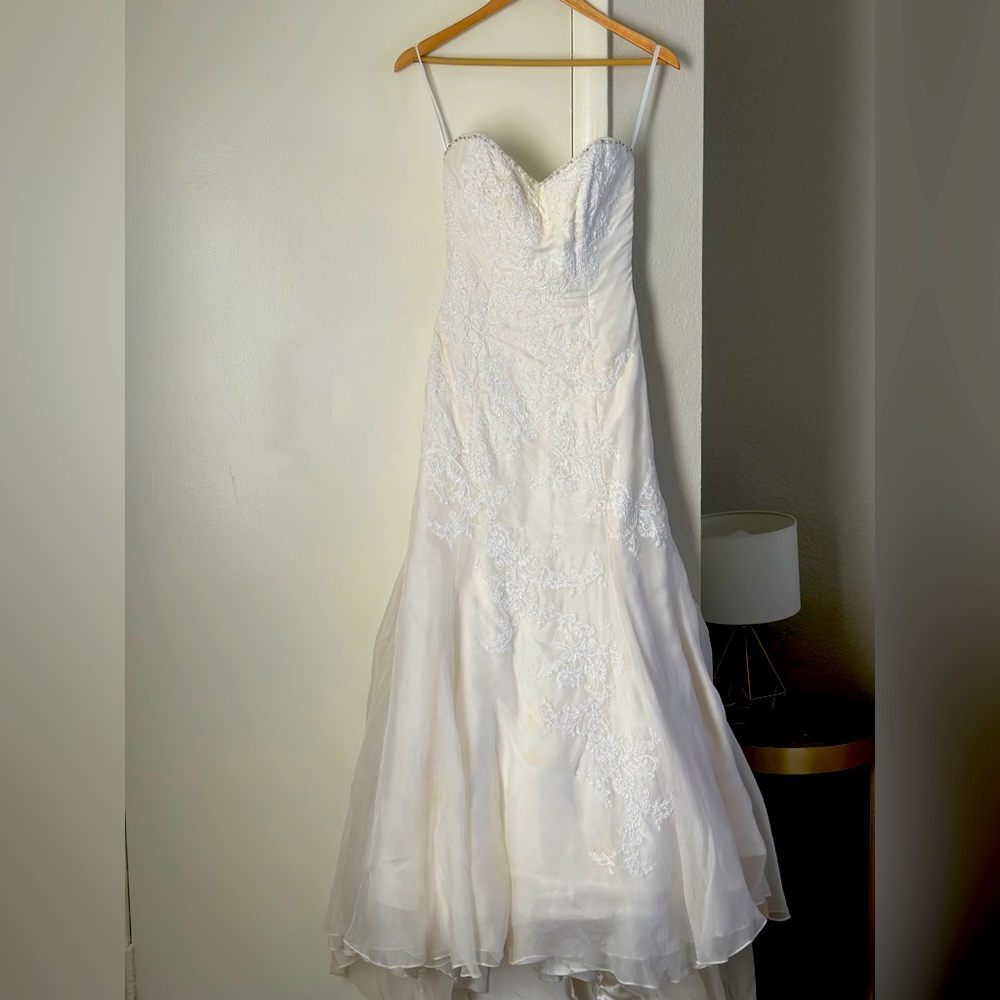 Custom Marisa Designer Wedding Dress, Swarovski Crystals and Pearl Beading